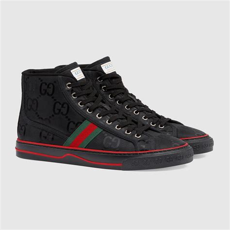 black gucci high tops